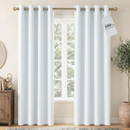 NICETOWN Farmhouse 100% Blackout Linen Curtains by NICETOWN
