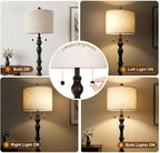 Scenekoy 65.5 Natural Real Wood Rustic Floor Lamp - Image 3