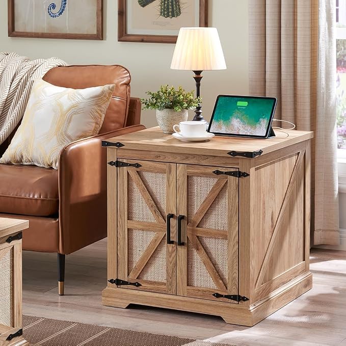 Barnyatoh Farmhouse Boho End Table by Barnyatoh