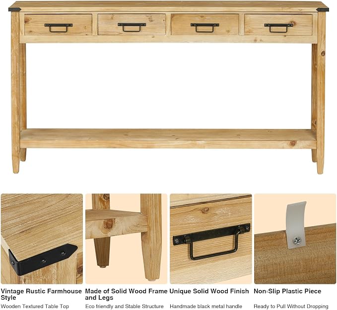 RUSTOWN Farmhouse Console Table - Image 4