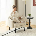 VINGLI 30.3" Wide Modern Barrel Accent Armchair by VINGLI