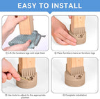 4 Pack Heavy Duty Bed Risers - Image 6