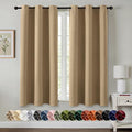 MIULEE Blackout Curtains for Bedroom 2 Panels 40 x 54 Inch Long Taupe Brown | by MIULEE