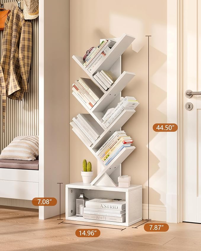 Evermagin 6 Tier Tree Bookshelf - Image 2