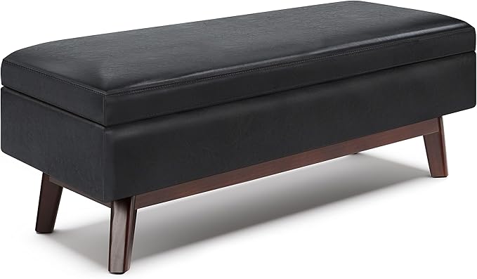 SIMPLIHOME Owen Rectangular Storage Ottoman by SimpliHome