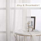 NICETOWN Sheer Window Curtains 72 inches Long - Image 3