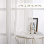 NICETOWN Sheer Curtains for Bedroom Windows 84 inch Length, Grommet Casual - Image 3