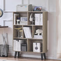 LEYAOYAO Cube Bookshelf 3 Tier Mid-Century Retro Grey Modern Bookcase by LEYAOYAO-Findtheshiningpointofyourideallife%EF%BC%81