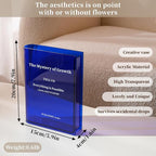 Puransen Blue Book-Shaped Vase for Flowers - Image 5