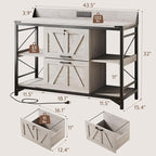 44" File Cabinet, Lateral Filing Cabinet - Image 2