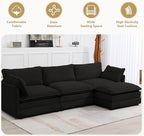 112'' Sectional Modular Cloud Couch, Oversized L Shaped 3 Seat Sofa - Image 6