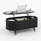 JOINICE 42.5" Oval Lift Top Coffee Table - Image 8