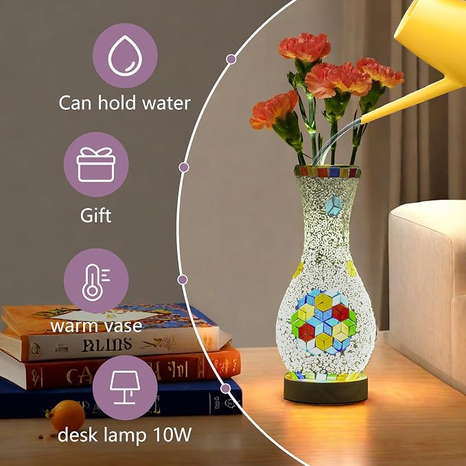 Handmade Turkish Style Mosaic Table Lamp - Image 2