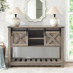 Grey Farmhouse Entryway Table, Rustic Hallway Table - Image 3