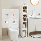 3-Tier Tall Narrow Storage Cabinet, Slim Bathroom Storage Cabinet - Image 3