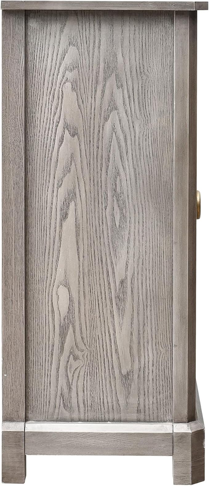 eHemco Art Deco End Table with Gold Accent Knob, Rectangular Side Table with - Image 9