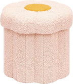 B FSOBEIIALEO Storage Ottoman Foldable, Sunflower Shaped Small Footrest by BFSOBEIIALEO
