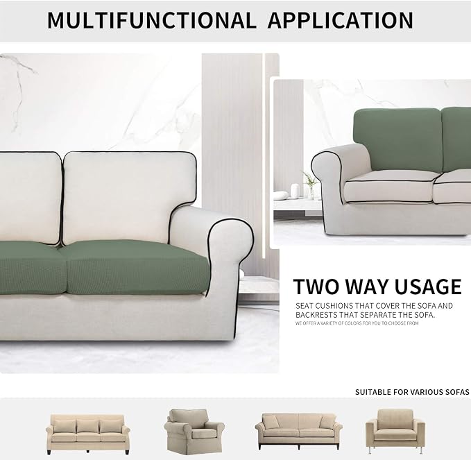 Easy-Going Stretch Cushion Cover Sofa Cushion Furniture Protector Sofa Seat - Image 3