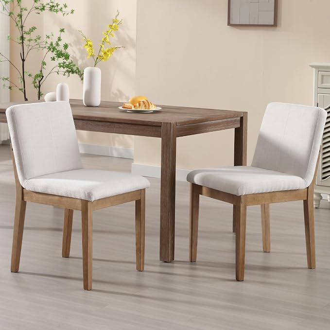 Farmhouse Wooden Dining Chairs - Image 3