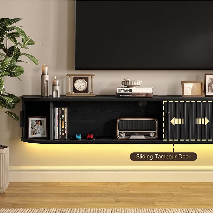63" Floating TV Stand with Power Outlet - Image 4