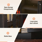 87" Farmhouse TV Stand with 36" Fireplace - Image 5
