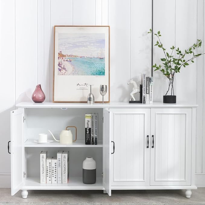 Scurrty 62'' Coffee Bar Cabinet Kitchen - Image 7