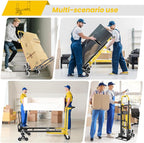 4-in-1 Hand Truck Dolly Heavy Duty Industrial Convertible, 1000 LBS Stair - Image 6