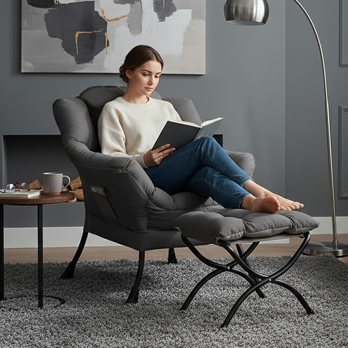 Tiita Lazy Chair, Comfy Leisure Sofa Reading Chair - Image 8