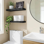Fixwal Floating Shelves for Wall, 15.7" Wood Wall Mounted Shelves for Living - Image 2