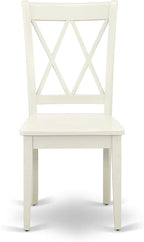 East West Furniture CLC-LWH-W Clarksville Dining Room Chairs - Image 4