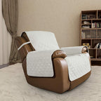 Easy-Going Reversible Couch Cover, Oversized Recliner, Ivory/Ivory | Machine - Image 2