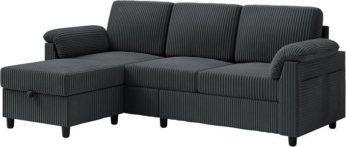 Vongrasig Convertible Sectional Sofa Couch, 3 Seat L Shaped Sofa - Image 8