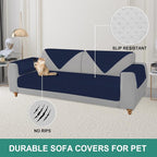 Foxdecor Couch Arm Covers Sofa Armrest Covers, Arm Chair Covers Set of 2 - Image 5