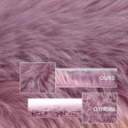 SERISSA 2x6 Fluffy Light Purple Faux Fur Area Rug - Image 3