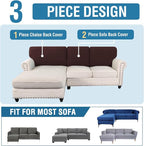H.VERSAILTEX Backrest Cushion Covers Sectional Couch Back Cushion Covers - Image 8