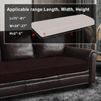 ANARACHON Leather Look Couch Cushion Covers Sofa Seat Slipcovers Sets Couches - Image 3
