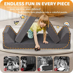 12-Piece Modular Kids Play Couch – Premium Soft Foam, Removable Cover, - Image 3