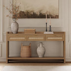 SICOTAS 60" Rattan Console Table - Image 4
