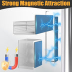 Magnetic Spice Rack for Refrigerator, 6 Pack Metal Magnetic Shelf White - Image 3