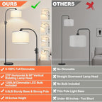 Nintiue Upgraded Modern Arc Dimmable Tall Standing Floor Lamp - Image 2