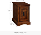 Leick Home Mission Narrow End Table, Solid Wood, - Image 3