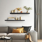 BAYKA Floating Shelves for Wall, 36 inches Long Wall Mounted Rustic Wood - Image 5