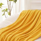 Exclusivo Mezcla Large Waffle Fleece Throw Blanket - Image 3