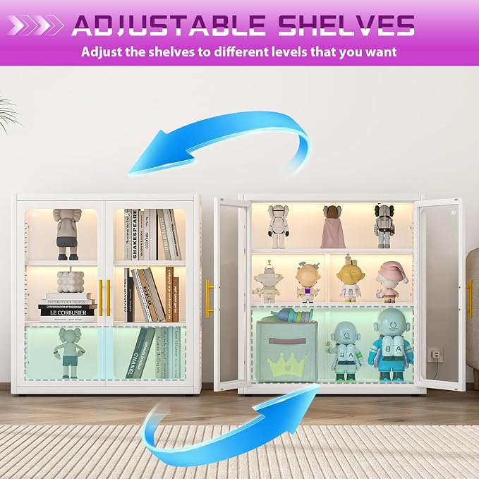PAOFIN 34" Display Cabinet - Image 4