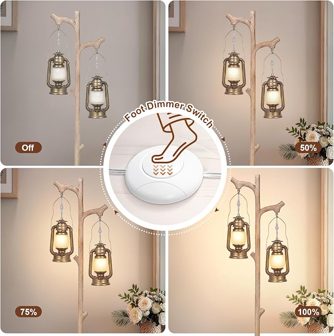 Scenekoy Vintage 68” Tall Floor Lamp - Image 3