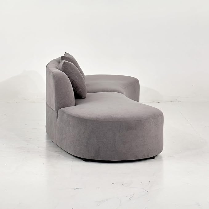 Container Furniture Direct 132" Curved Sofa - Image 12