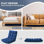 Folding Floor Gaming Chair 14-Poistion Cushioned Adjustable Floor Lazy Sofa - Image 7