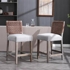 27" Rustic Counter Height Bar Stools - Image 8