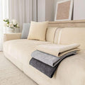 Premium Chenille Sofa Cushion Covers，Upgraded Anti-Slip Sectional Couch by Buzyset
