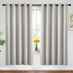 Yakamok Room Darkening Curtains 62x72 inch Length Light Beige-Living Room | 2 by Yakamok